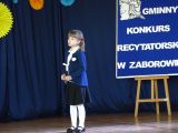 Gminny Konkurs Recytatorski w Zaborowie, foto nr 3, Emilia Tomasiak