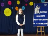 Gminny Konkurs Recytatorski w Zaborowie, foto nr 21, Emilia Tomasiak