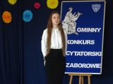 Gminny Konkurs Recytatorski w Zaborowie, foto nr 38, Emilia Tomasiak